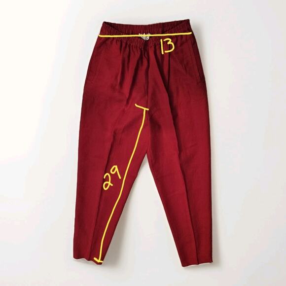 Real Clothes by Saks Fifth Avenue Women's 2-Piece Red Size‎ L/M Linen Tunic Set - Picture 12 of 13